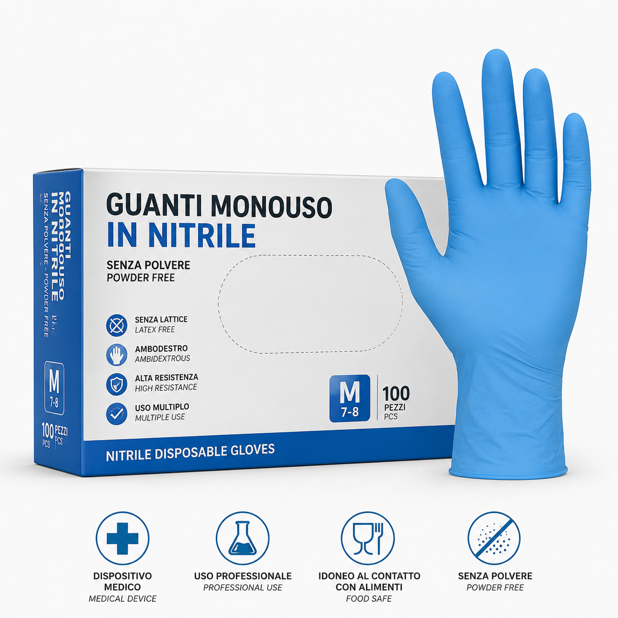 Guanti monouso (nitrile)
