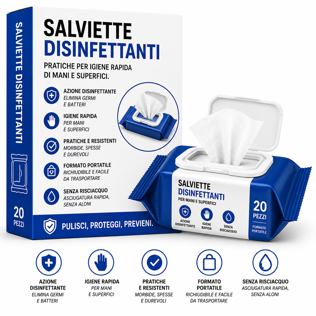 Salviette disinfettanti